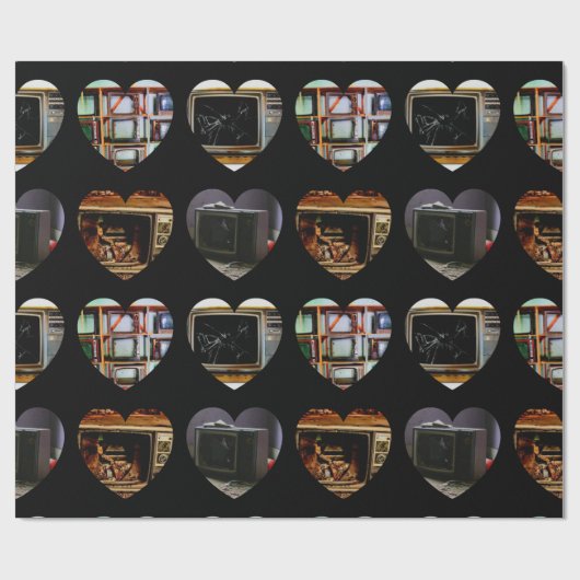 Broken Television isStuffEnough Wrapping Paper Geschenkpapier (Flach)