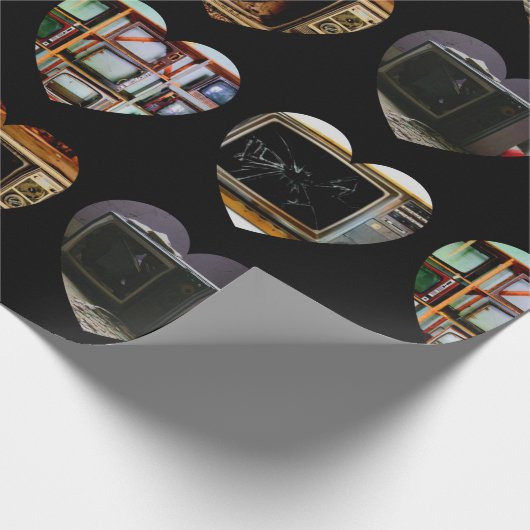 Broken Television isStuffEnough Wrapping Paper Geschenkpapier (Ecke)