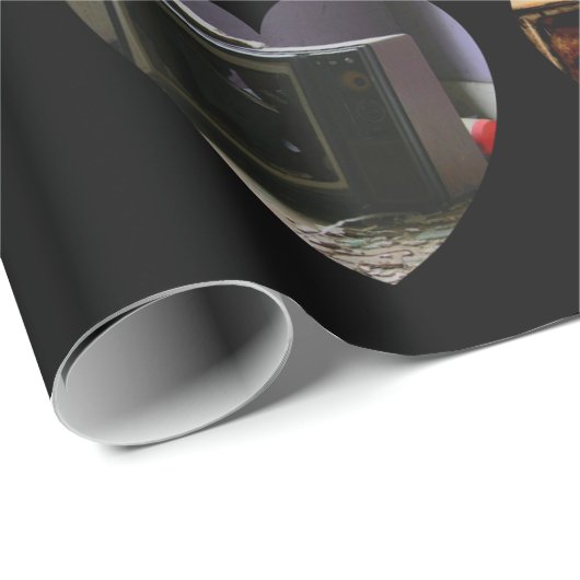Broken Television isStuffEnough Wrapping Paper Geschenkpapier (Rolleneckpunkt)