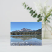 Broken Top at Sparks Lake Postkarte (Stehend Vorderseite)
