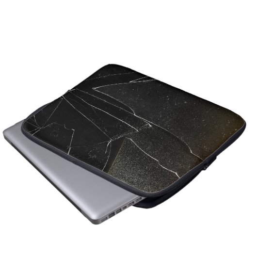 BROKEN WINDOW LAPTOPSCHUTZHÜLLE (Vorne Knopf)