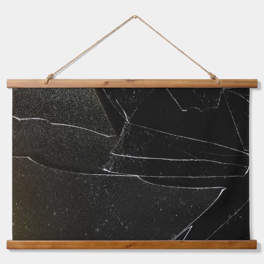 BROKEN WINDOW WANDTEPPICH MIT HOLZRAHMEN (Vorderseite)