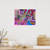 "Broken Wing" 24x18 Abstrakt Art Poster (Küche)