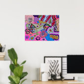 "Broken Wing" 24x18 Abstrakt Art Poster (Heimbüro)