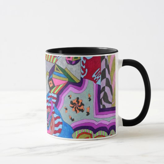 Broken Wing, Abstrakt Art Tasse (Rechts)