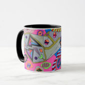 Broken Wing, Abstrakt Art Tasse (Vorderseite Links)