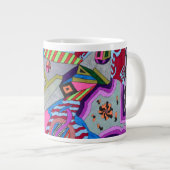 "Broken Wing" Abstrakte Kunst Jumbo-Tasse (Vorderseite Rechts)