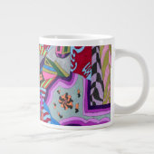 "Broken Wing" Abstrakte Kunst Jumbo-Tasse (Rechts)