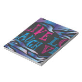 Broken Zebra Chalkboard Notizblock (Rotiert)