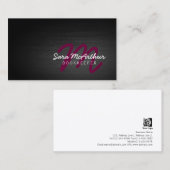 Broker Finance Services Dark Curry Monogram Visitenkarte (Vorne/Hinten)