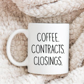 BROKER Real Anwesen Agent KAFFEVERTRÄGE SCHLIESSEN Kaffeetasse