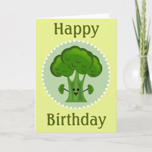 Brokkoli Alles Gute zum Geburtstag Karte