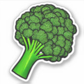 Brokkoli Aufkleber (Vorderseite)
