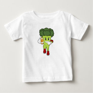 Brokkoli beim Fußball-Sport Baby T-shirt