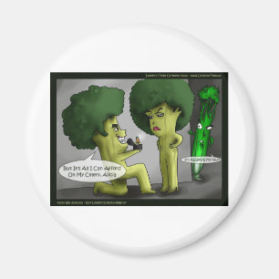 Brokkoli-Braut Lustige Karten T-Shirts Tassen & Ge Magnet