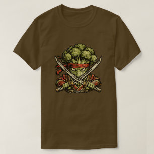 Brokkoli Bushido — Lustiger Gemüse-Samurai-Krieger T-Shirt