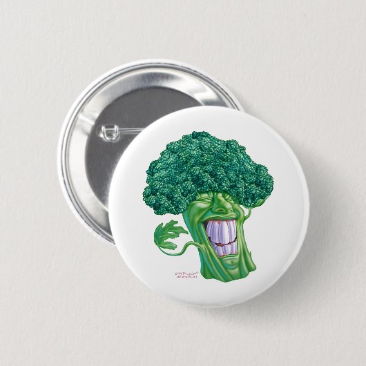 Brokkoli Button (Vorne & Hinten)