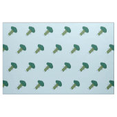 Brokkoli, der glückliches Baumkopf-Grüngemüse Stoff (Fat Quarter (45,7 x 55,9 cm))