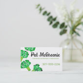 Brokkoli Gemüse gesunden Speisegartenbus... Visitenkarte (Stehend Vorderseite)