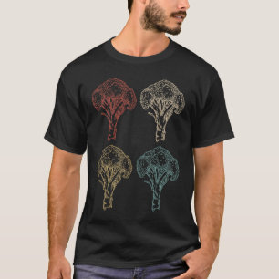 Brokkoli Gemüse Nährstofftatsachen Vegetarisch Veg T-Shirt