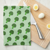 Brokkoli Geschirrtuch (Viertel Falte)