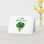 Brokkoli Karte (Gelbe Blume)