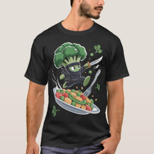 Brokkoli Ninja im Einsatz T-Shirt