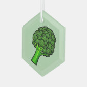 Brokkoli Ornament Aus Glas (Vorderseite Links)