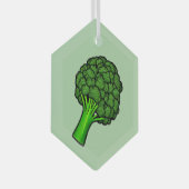 Brokkoli Ornament Aus Glas (Vorderseite Rechts)