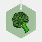 Brokkoli Ornament Aus Glas (Rückseite)