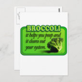 Brokkoli Postkarte (Vorne/Hinten)