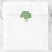 Brokkoli Runder Aufkleber (Tasche)