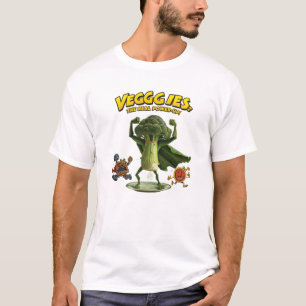 Brokkoli Superhelden Gemüse Kraft T-Shirt