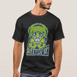 Brokkoli-Turnhalle Powered By Plants Vegan Bodybui T-Shirt