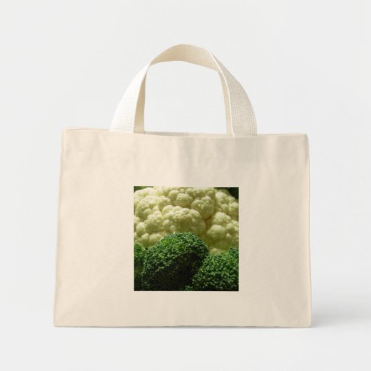 Brokkoli und Blumenkohl Mini Stoffbeutel (Vorne)