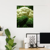 Brokkoli und Blumenkohl Poster (Heimbüro)