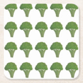 Brokkoli-Untersetzer Rechteckiger Pappuntersetzer (Vorderseite)