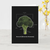 Brokkoli Veganes Veganes Gemüse Karte (Gelbe Blume)