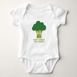 Brokkoli vergessen nicht die Veggies Baby Strampler
