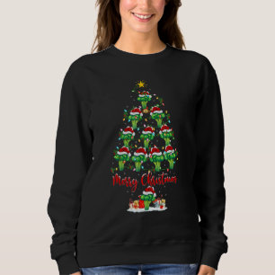 Brokkoli-Weihnachtsbaumlichter Brokkoli-Weihnachts Sweatshirt