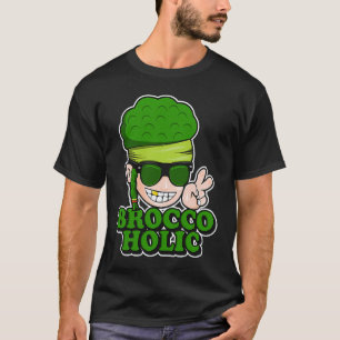 Brokkoliumsüchtiger Funky Brokkoli Vegetarier Vega T-Shirt