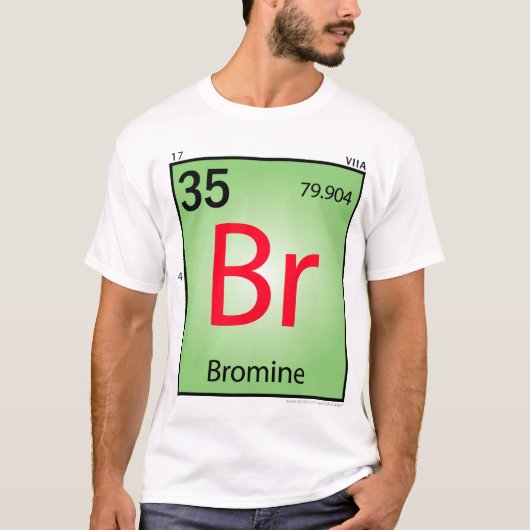Brom- (Br)Element-T - Shirt - nur Front (Vorderseite)