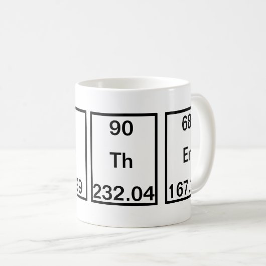 Brom-Sauerstoff-ThoriumErbium (BrOThEr) Kaffeetasse (VorderseiteRechts)