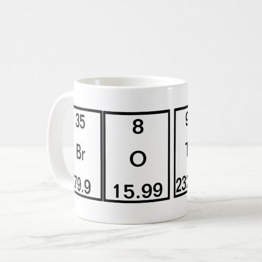 Brom-Sauerstoff-ThoriumErbium (BrOThEr) Kaffeetasse (Vorderseite Links)