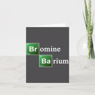 Brom und Barium Periodensystem Chemie Element Karte
