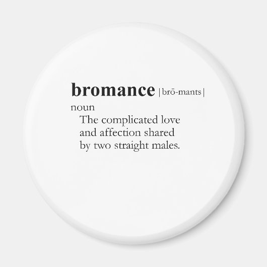 BROMANCE (Definition) Magnet (Vorne)