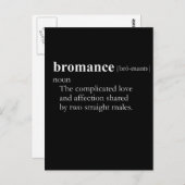 BROMANCE (Definition) Postkarte (Vorne/Hinten)
