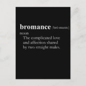 BROMANCE (Definition) Postkarte (Vorderseite)