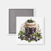 Brombeer-Marmelade-Magnet  Magnet (Vorderseite/Rückseite)