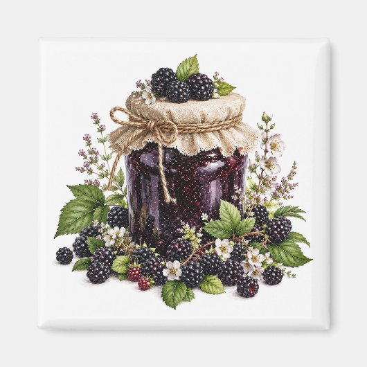 Brombeer-Marmelade-Magnet  Magnet (Vorne)
